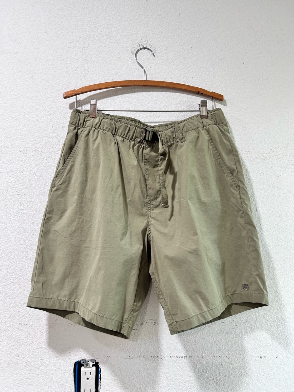BRIXTON Olive Green Athletic  Shorts